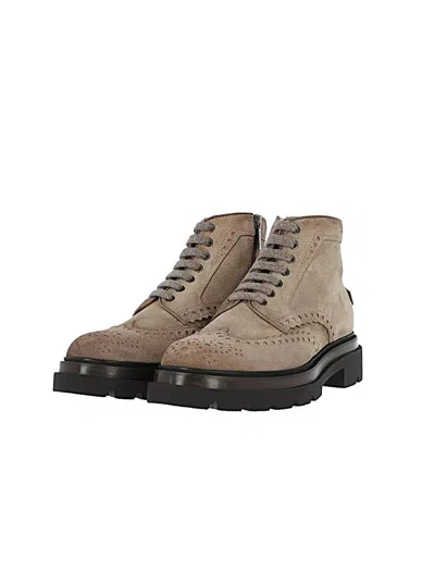 Santoni Sneakers In Neutral