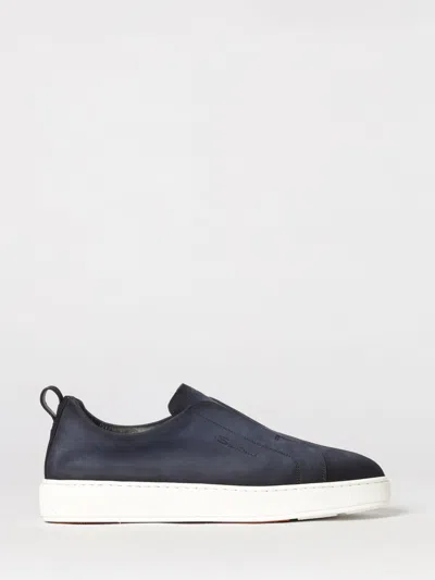 Santoni Sneakers Men  In Blue