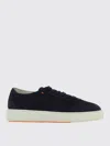 Santoni Calfskin Low-top Sneakers Suede Upper In Blue
