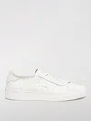 Santoni Leather Sneakers With Double Buckle-inspired Sides In White