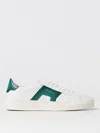 Santoni Logo-detail Low-top Leather Sneackers In Yellow Cream