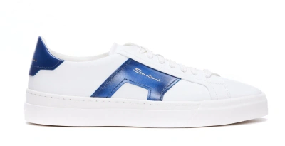 Santoni Sneakers  In White/blu