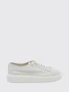Santoni Tumbled Leather Sneaker In Multi