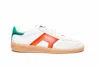 Santoni Leather And Suede Dbs Oly Sneaker In White
