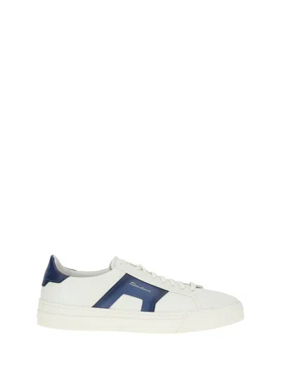 Santoni Trainers In White