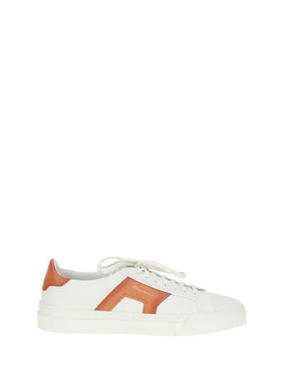 Santoni Trainers In White
