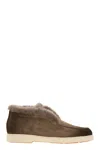 Santoni Suede And Fur Desert Boot