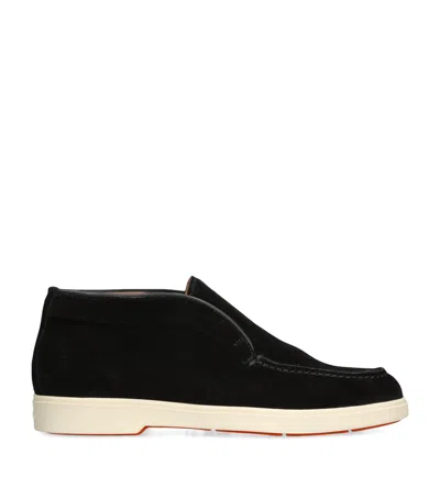 SANTONI SUEDE ANDVARI ANKLE BOOTS