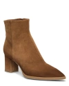 Santoni Suede Ankle Boot In Brown