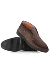 Santoni Desert Round-toe Slip-on Boots In Brown