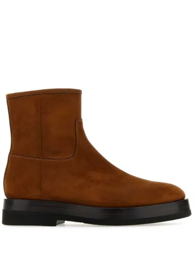 SANTONI SUEDE ANKLE BOOTS