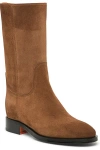 Santoni Suede Boot In Brown