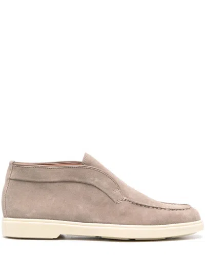 SANTONI SUEDE BOOTS