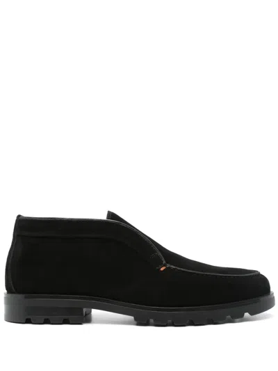 SANTONI SUEDE BOOTS