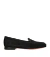 Santoni Suede Carla Loafers
