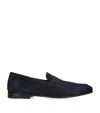 Santoni Carlos Penny Loafer In Blue