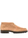 Santoni Man Loafers Beige Size 9 Leather In Neutral