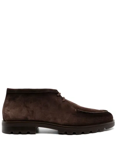 Santoni Boots In Brown