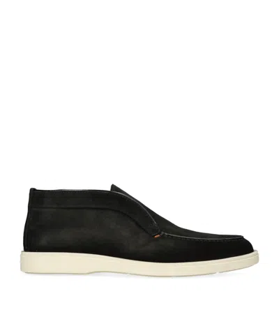 SANTONI SUEDE DETROIT DESERT BOOTS