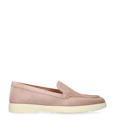 Santoni Suede Detroit Loafers