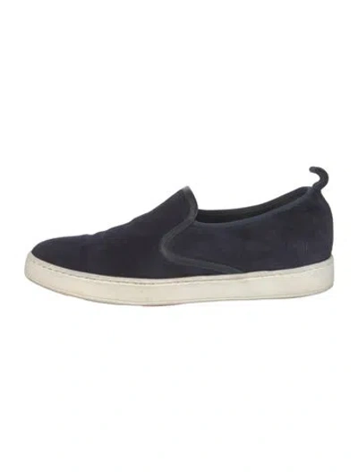 Pre-owned Santoni Suede Espadrilles In Blue
