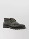 Santoni Suede Lace-up Shoes Rubber Sole In Multi