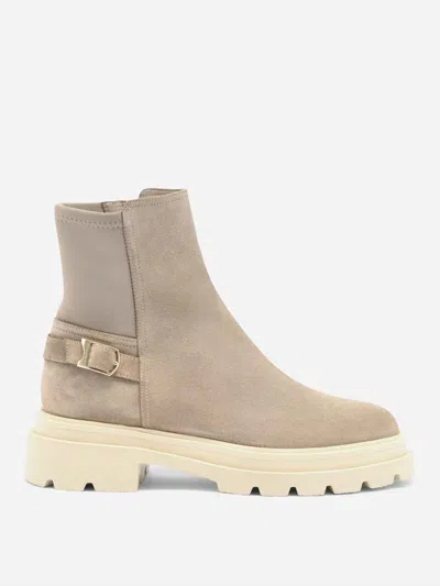 SANTONI SANTONI SUEDE LEATHER BOOTS