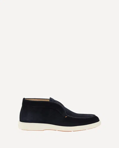 SANTONI SUEDE LOAFERS