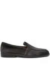 Santoni Suede Loafers In Gray
