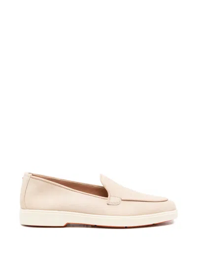 Santoni Suede Loafers In Multi
