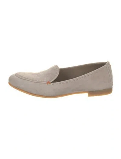 Pre-owned Santoni Suede Loafers In Neutral