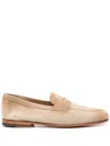 Santoni Beige Carlo Loafers In Neutrals