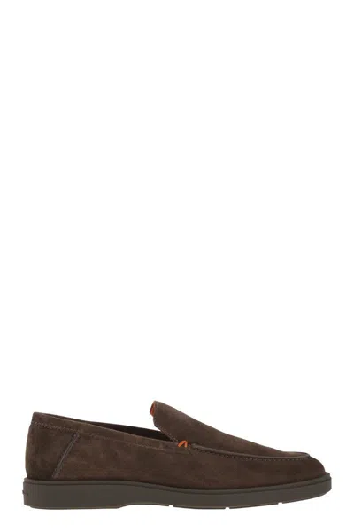 SANTONI SANTONI SUEDE MOCCASIN