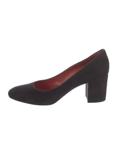 Pre-owned Santoni Suede Pumps In Brown