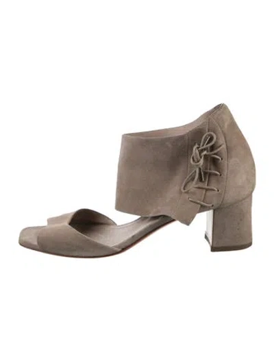 Pre-owned Santoni Suede Sandals In Multicolor