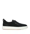 Santoni Victory Logo-printed Slip-on Sneakers In Blue