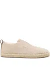 Santoni Suede Slip-on Sneakers In Multi