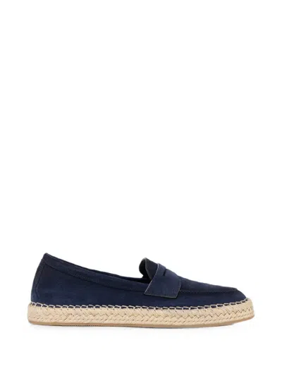Santoni Suede Slip-on Espadrilles In Multi