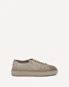 Santoni Suede Sneakers In Brown