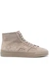 SANTONI SUEDE SNEAKERS