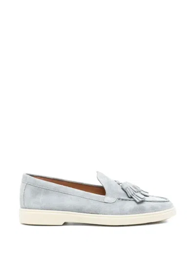 Santoni Tassel-detail Loafers In Gray