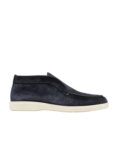 SANTONI SANTONI DESERT ROUND-TOE SLIP-ON BOOTS