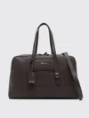 Santoni Double-handle Travel Bag In Brown