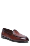 Santoni Vibe Apron Toe Loafer In Brown