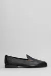 Santoni Vibe B Loafers In Black Leather