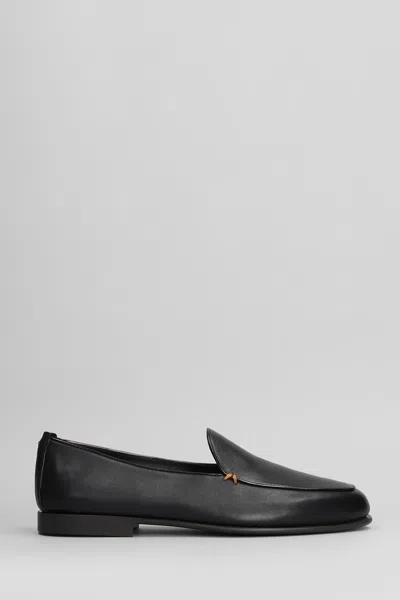 Santoni Vibe B Loafers In Black Leather