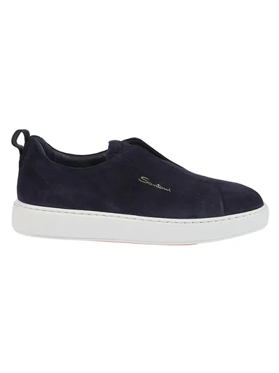 Santoni Victor Sneakers In Blue