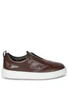 Santoni Mens Clean Icon Victory Leather Low-top Trainers Grey In Multi