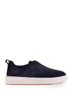 Santoni Victory-fehu59 Laceless Sneakers In Leather