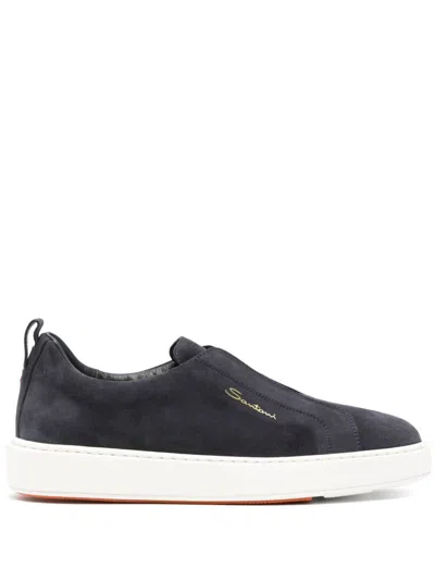 SANTONI VICTORY SLIP-ON SNEAKERS
